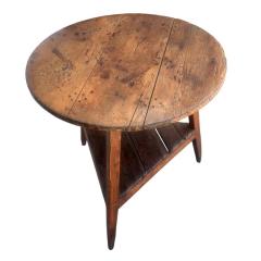 Antique 18th C Rustic Welsh Cricket Table - 4247361