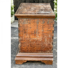 Antique 18th C Spanish Colonial Rustic Trunk - 2850173