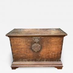 Antique 18th C Spanish Colonial Rustic Trunk - 2854026