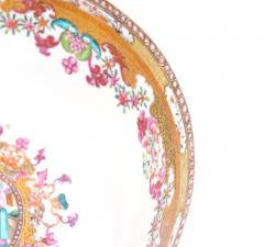 Antique 18th Century Chinese Export Porcelain Famille Rose Punch Bowl - 4552625
