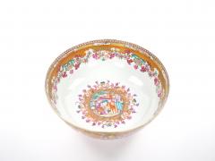 Antique 18th Century Chinese Export Porcelain Famille Rose Punch Bowl - 4552628