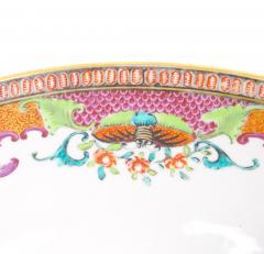 Antique 18th Century Chinese Export Porcelain Famille Rose Punch Bowl - 4552655