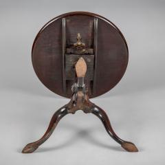 Antique 18th Century George III Mahogany Tilt Top Pedestal Birdcage Tea Table - 3566070