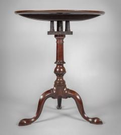 Antique 18th Century George III Mahogany Tilt Top Pedestal Birdcage Tea Table - 3566076