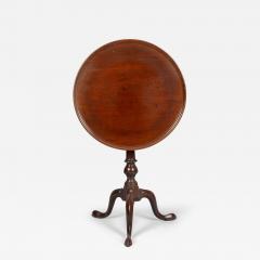 Antique 18th Century George III Mahogany Tilt Top Pedestal Birdcage Tea Table - 3572212