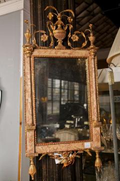 Antique 18th Century Neoclassical Style Marble Mirror - 2953712