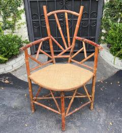 Antique 19 C Bamboo Corner Chair - 2914146