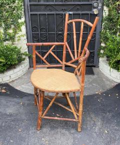 Antique 19 C Bamboo Corner Chair - 2914147