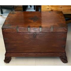 Antique 19c Chinese Travel Trunk W Compartments - 3387407