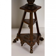 Antique 19c French Bronze Female Bust Sculpture on Hoof Foot Stand - 3992247