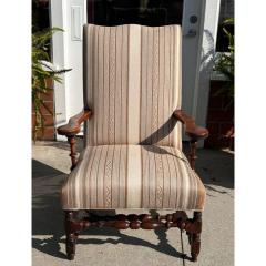 Antique 19c French Country Fruitwood Arm Chair - 3387388