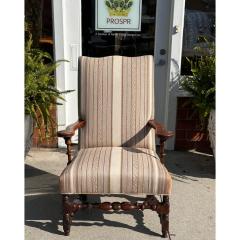 Antique 19c French Country Fruitwood Arm Chair - 3387390