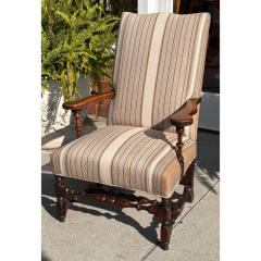 Antique 19c French Country Fruitwood Arm Chair - 3387391