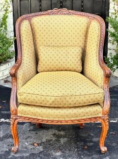 Antique 19c French Fruitwood Bergere Arm Chair - 2928516