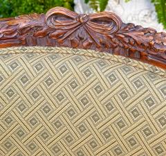 Antique 19c French Fruitwood Bergere Arm Chair - 2928522