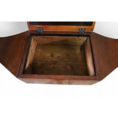 Antique 19c Gondola Form Sewing Box Work Table - 4247368