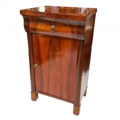 Antique 19c Mahogany Paris Apartment Nightstand Side Table Cabinet - 4232229