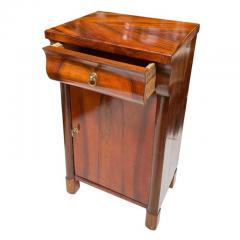 Antique 19c Mahogany Paris Apartment Nightstand Side Table Cabinet - 4232232