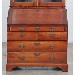 Antique 19th C English Country Mahogany Secretary Bookcase - 3536764
