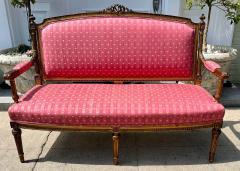 Antique 19th C French Louis XVI Giltwood Sofa Settee - 2589533