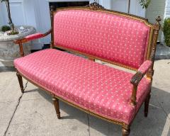 Antique 19th C French Louis XVI Giltwood Sofa Settee - 2589536