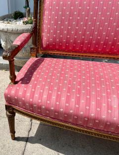 Antique 19th C French Louis XVI Giltwood Sofa Settee - 2589554