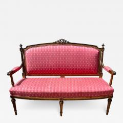 Antique 19th C French Louis XVI Giltwood Sofa Settee - 2592773