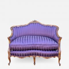 Antique 19th C French Provincial Petit Sofa Settee - 2463968