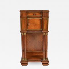 Antique 19th C French Walnut Cabinet Night Stand Napoleon III period  - 1243820