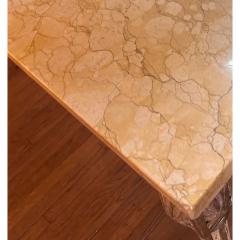 Antique 19th C Italian Neoclassical Marble Top Giltwood Console Table - 3807826