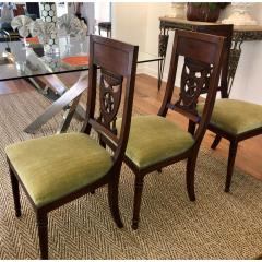 Antique 19th C Russian Star Shield Coat of Arms Dining Chairs Set of 4 - 1756147