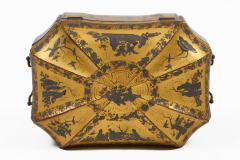 Antique 19th Century Chinese Export Black Lacquer Tea Caddy - 4686685