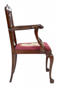 Antique 19th Century English Chippendale Mahogany Armchair  - 1237990