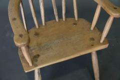 Antique 19th Century English Primitive Welsh Folk Art Stick Chair - 3524351
