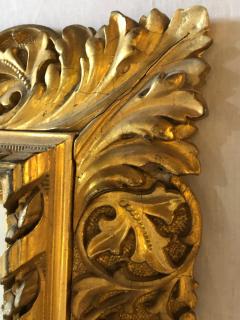 Antique 19th Century Fine Giltwood Mirror with Leaf Vine and Floral Carvings - 2980743