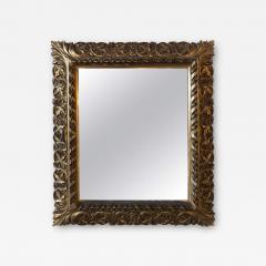 Antique 19th Century Fine Giltwood Mirror with Leaf Vine and Floral Carvings - 2988626