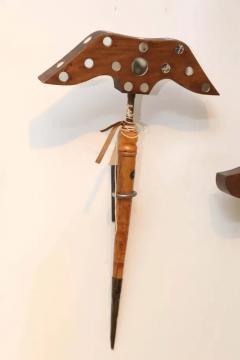 Antique 19th Century Folk Art Bird Hunting Tool and Decoy - 3525211
