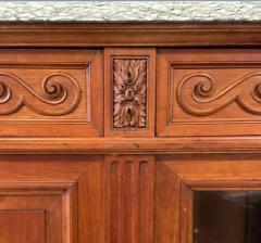 Antique 19th Century French Directoire Style Marble Top Cherrywood Sideboard - 4033282