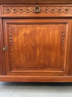 Antique 19th Century French Directoire Style Marble Top Cherrywood Sideboard - 4033284