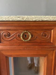 Antique 19th Century French Directoire Style Marble Top Cherrywood Sideboard - 4033285