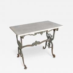 Antique 19th Century French Iron and Marble Patisserie Table - 3553079