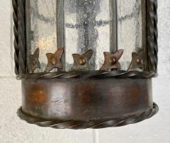 Antique 19th Century Gothic Spanish Revival Hand Forged Wall Sconces Set of 3 - 3421855