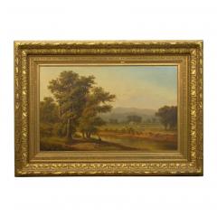 Antique 19th Century Hudson River Valley Oil Landscape Painting - 1052606