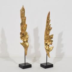 Antique 19th Century Italian Carved wood Baroque Style Ornaments Circa 1850 - 4509005