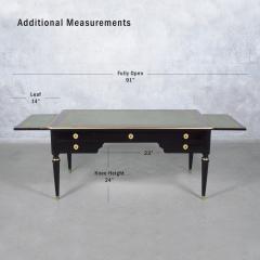 Antique 19th Century Louis XVI Ebonized Desk with Leather Top - 3708146