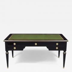 Antique 19th Century Louis XVI Ebonized Desk with Leather Top - 3713115