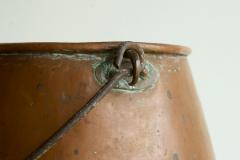 Antique 19th Century Wabi Sabi Style Pot with Handle in Richly Patinated Copper - 4394950