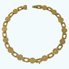 Antique 19th century Gold Necklace English Circa 1860 - 3580776