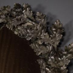 Antique 19thC Victorian Bronze Mirror With Floral Decoration c 1860 - 2639567