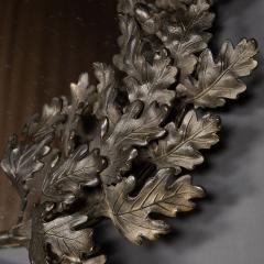 Antique 19thC Victorian Bronze Mirror With Floral Decoration c 1860 - 2639568